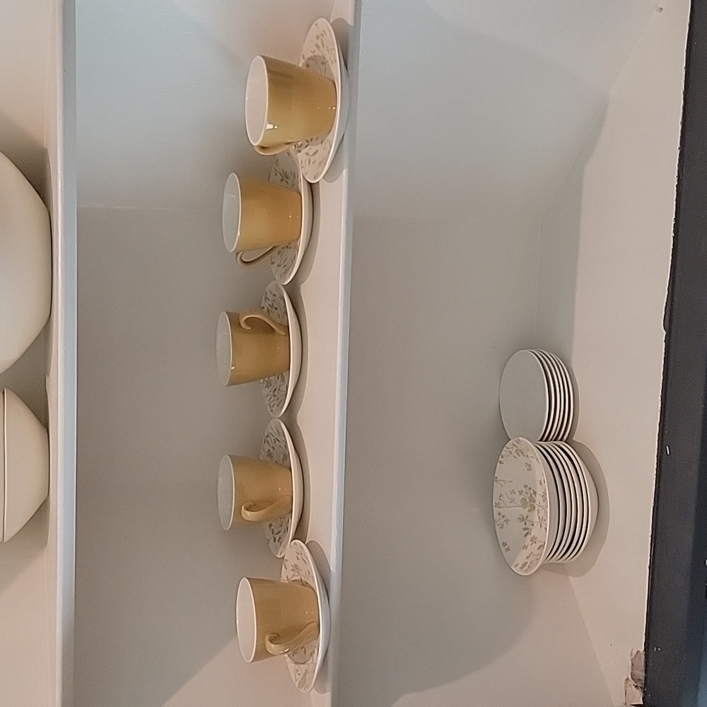 Full set vintage Mid century modern Golden Meadow Sheffield plate set